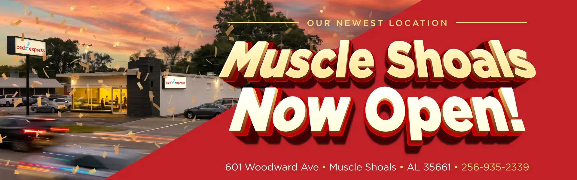 Muscle Shoals Now Open!